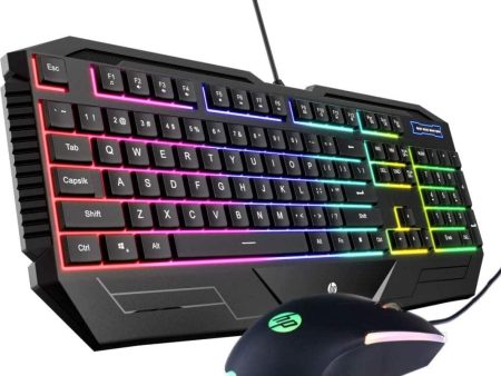 HP GK1100 Gaming Gear Combo Keyboard + Mouse 6 Color LED Back Light on Sale