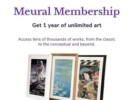 Meural Canvas Annual Membership Card for Digital Picture Frame Fashion