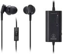 Audio-Technica ATH-ANC33iS QuietPoint Active Noise-Cancelling with In-Line Microphone & Control In-Ear Headphones, Black Online Sale