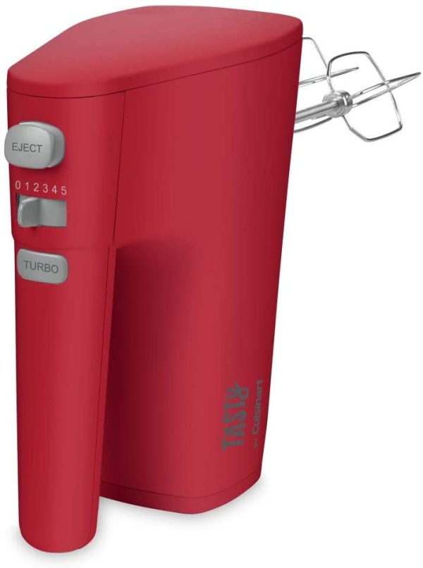 Tasty by Cuisinart Hand Mixer, Red For Sale