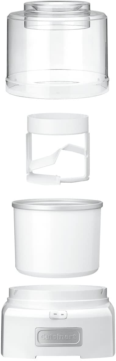 Cuisinart 1.5 Quart Frozen Yogurt, Ice Cream and Sorbet Maker, White Online Sale