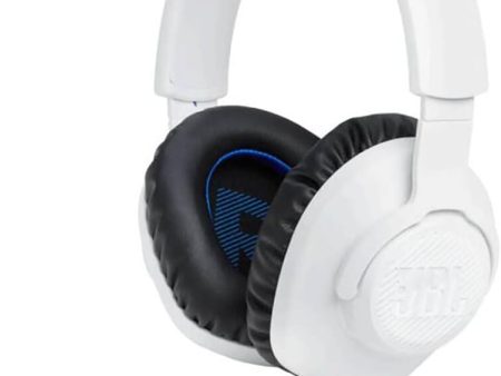 JBL Quantum 100 PS Headphone, White & Blue - Certified Refurbished Cheap