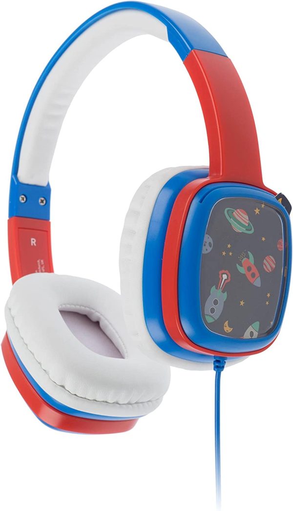 Kitsound Childern s Noise-Canceling Over-Ear Headphones, Blue Online Sale