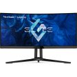 ViewSonic Elite 2K 34  1440p Ultra-Wide QHD Curved Gaming Monitor - Certified Refurbished Hot on Sale