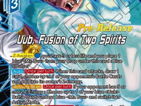 Uub, Fusion of Two Spirits (BT21-036) [Wild Resurgence Pre-Release Cards] Hot on Sale