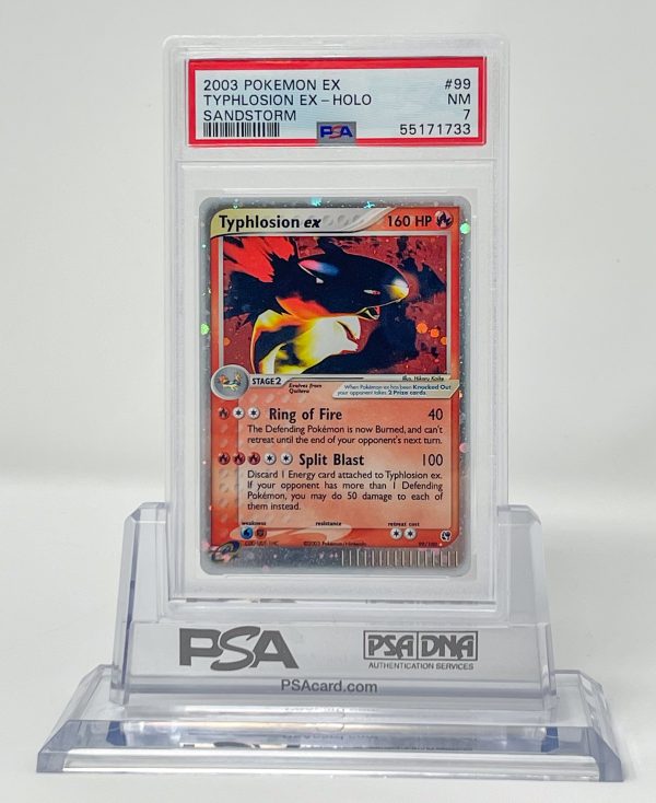 Typhlosion Ex 99 100 Sandstorm PSA 7 55171733 Online Hot Sale