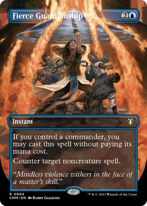 Fierce Guardianship (Borderless Alternate Art) [Commander Masters] Discount