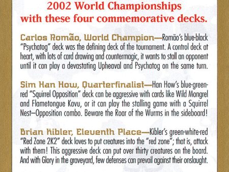 2002 World Championships Ad [World Championship Decks 2002] Online