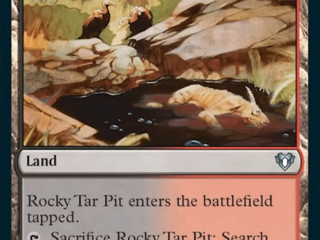 Rocky Tar Pit [Commander Masters] Online Hot Sale