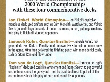 2000 World Championships Ad [World Championship Decks 2000] Fashion