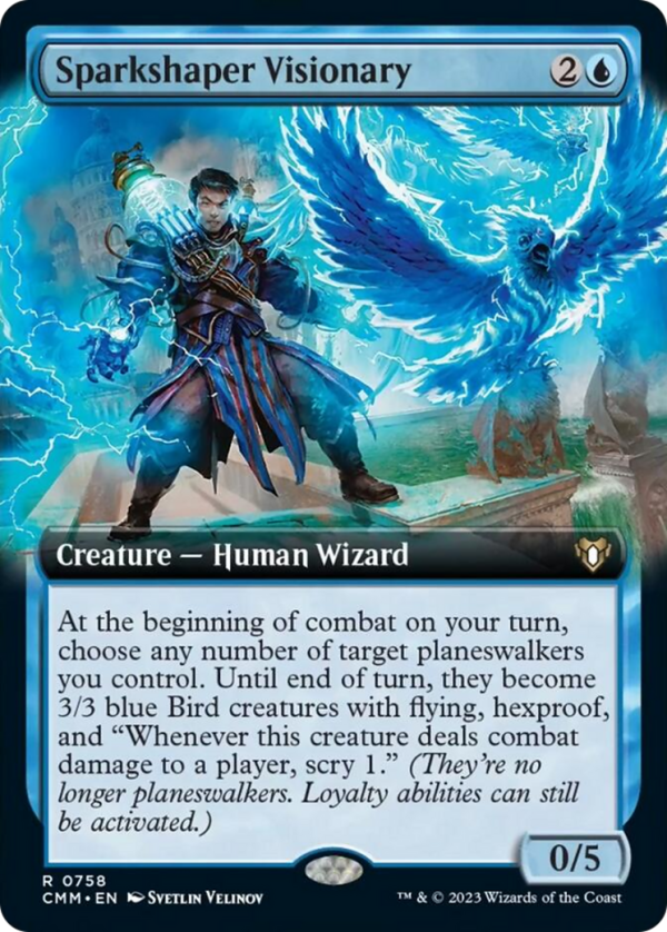 Sparkshaper Visionary (Extended Art) [Commander Masters] Supply