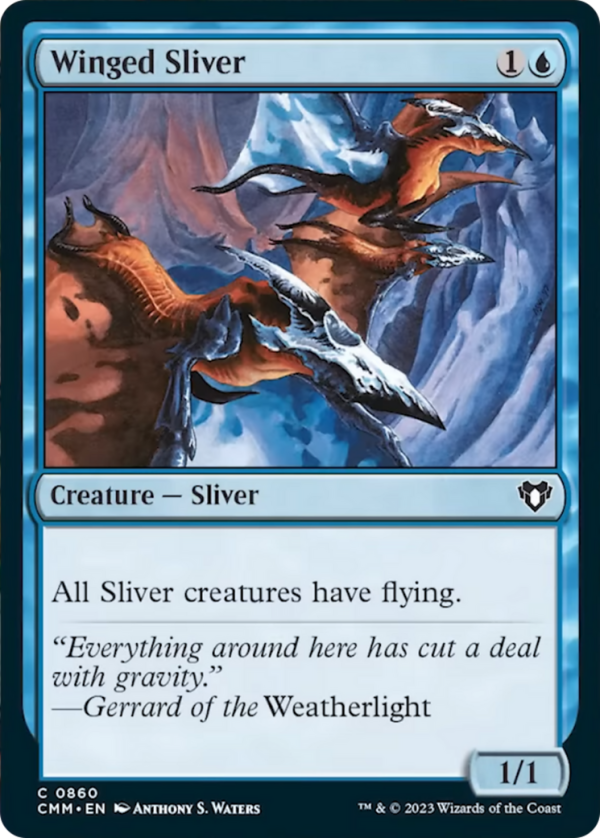 Winged Sliver [Commander Masters] Hot on Sale